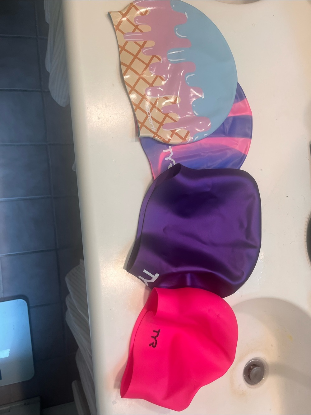 Sporti + TYR Kids Silicone Swim Caps